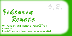 viktoria remete business card